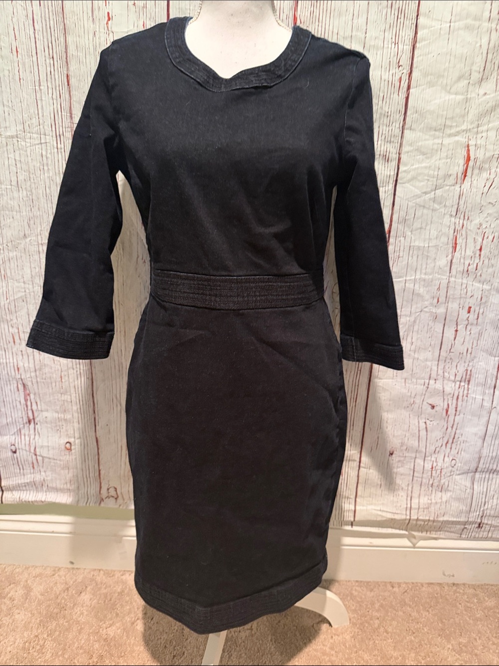 Banana Republic Factory demin Long-Sleeve Sheath Dress